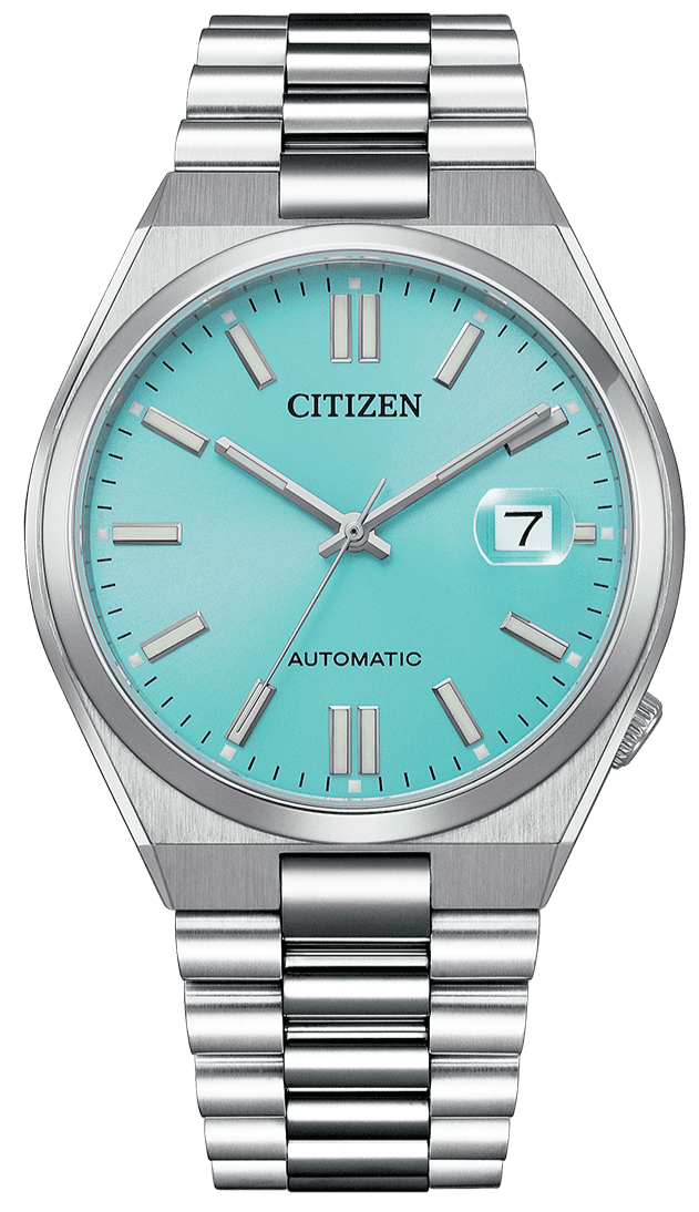 Citizen Tsuyosa Automatic Turquoise Dial Silver Steel Strap Watch For Men - NJ0151-88M Buy Now By Citizen