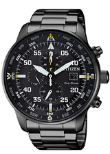 Citizen Sports Eco Drive Black Dial Black Steel Strap Watch For Men - CA0695-84E Buy Now By Citizen