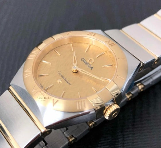 Shop Omega Constellation Manhattan Yellow Dial Two Tone Steel Strap Watch for Women - 131.20.28.60.08.001 in USA