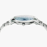 Versace V-Urban Light Blue Dial Silver Steel Strap Watch for Men - VELQ00419 Buy Now By Versace
