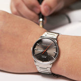 Mido Commander II Automatic Chronometer Grey Dial Silver Steel Strap Watch For Men - M021.431.11.061.01