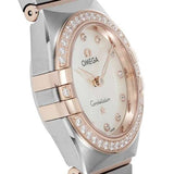 Omega Constellation Quartz Diamonds Mother of Pearl Dial Two Tone Steel Strap Watch for Women - 131.25.25.60.55.001