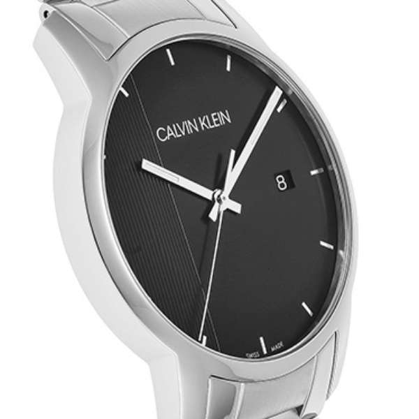 Calvin Klein City Chronograph Black Dial Silver Steel Strap Watch for Men - K2G2G14Y Buy Now By Calvin Klein