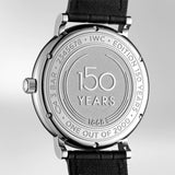 Shop IWC Portofino Automatic '150 Years' Edition Automatic White Dial Black Leather Strap Watch for Men - IW356519 in USA