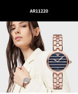 Emporio Armani Arianna Quartz Grey Dial Rose Gold Steel Strap Watch For Women - AR11220 Buy Now By Emporio Armani
