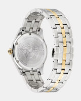 Versace Greca Time Quartz Green Dial Two Tone Steel Strap Watch For Men - VE3K00422 Buy Now By Versace