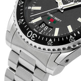 Shop Gucci Dive Quartz Black Dial Silver Steel Strap Watch For Men - YA136301 in USA