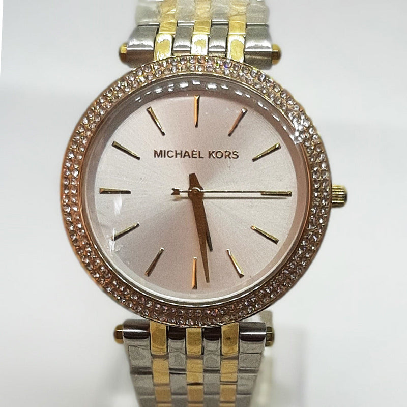 Michael Kors Darci Silver Dial Two Tone Stainless Steel Strap Watch for Women - MK3215 Buy Now By Michael Kors