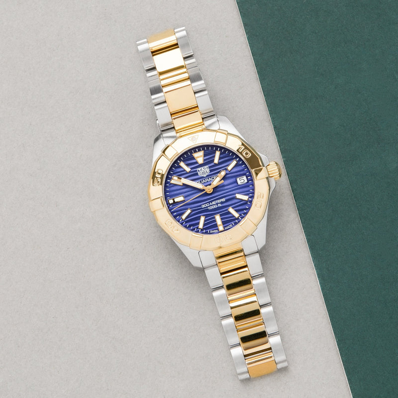 Tag Heuer Aquaracer Blue Dial Two Tone Steel Strap Watch for Women - WBD1325.BB0320 Buy Now By Tag Heuer