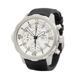 Shop IWC Aquatimer Chronograph White Dial Black Rubber Strap Watch for Men - IW376801 in USA