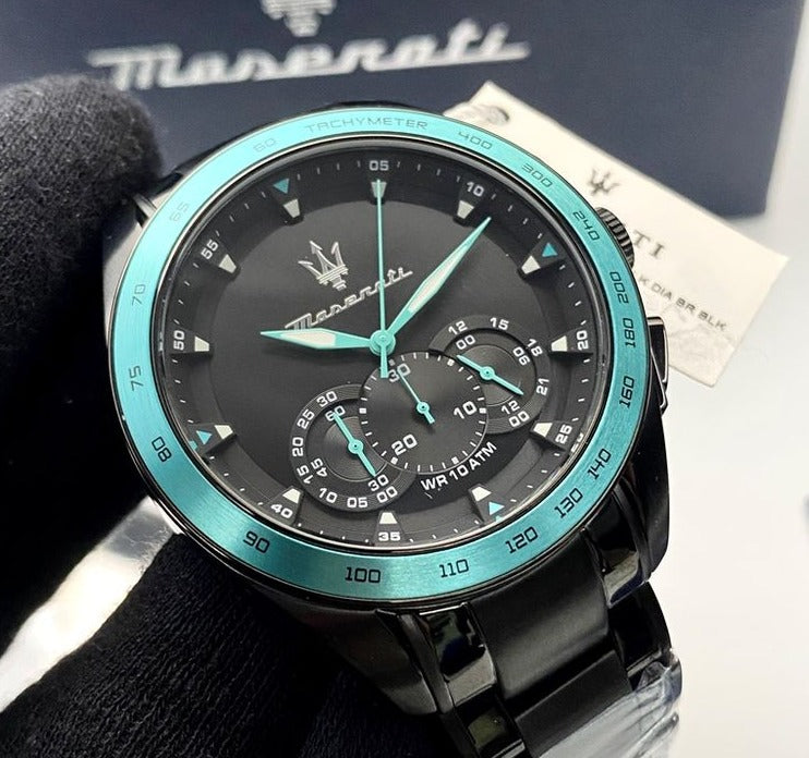 Maserati Traguardo Aqua Edition Black Dial Black Steel Strap Watch For Men - R8873644002 Buy Now By Maserati