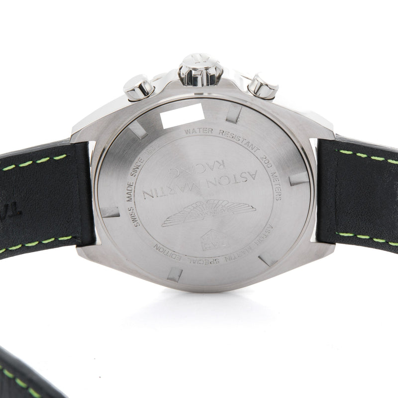 Tag Heuer Formula 1 Aston Martin Black Dial Black Leather Strap Watch for Men - CAZ101P.FC8245 Buy Now By Tag Heuer