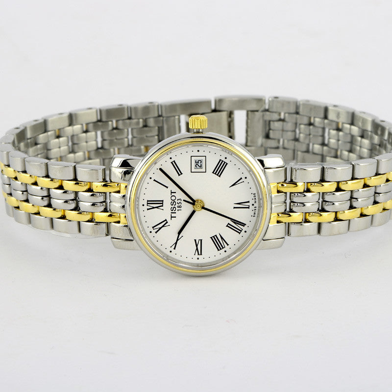 Tissot T Classic Desire Two Tone Quartz Watch For Women - T52.2.281.13 Buy Now By Tissot
