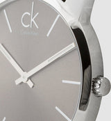 Calvin Klein City Grey Dial Black Leather Strap Watch For Men - K2G21107 Buy Now By Calvin Klein