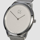 Calvin Klein Minimal White Dial Silver Mesh Bracelet Watch for Women - K3M2312Y Buy Now By Calvin Klein