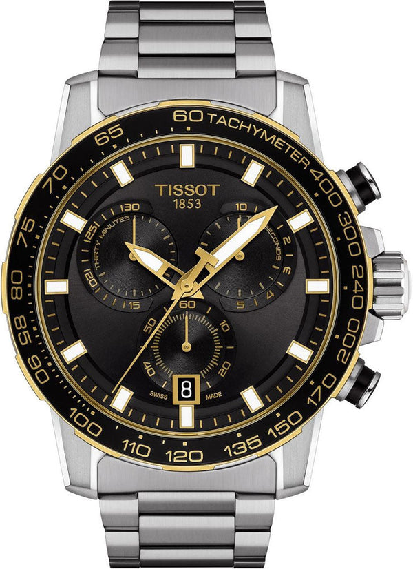 Tissot Supersport Chrono Black Dial Silver Steel Strap Watch For Men - T125.617.21.051.00 Buy Now By Tissot