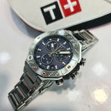 Tissot T Race Chronograph Blue Dial Silver Steel Strap Watch For Men - T141.417.11.041.00 Buy Now By Tissot