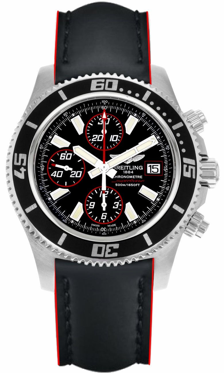 Shop Breitling Superocean Chronograph II Black Dial 44mm Automatic Mens Watch - A1334102/BA81 in USA