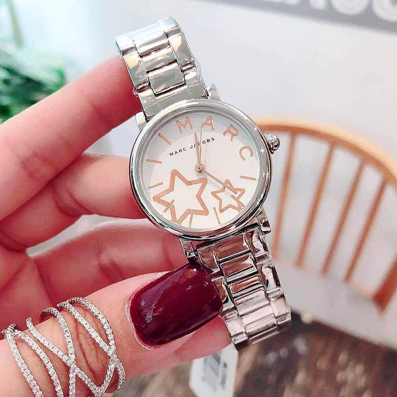 Marc Jacobs Classic White Dial Silver Steel Strap Watch for Women - MJ3591 Buy Now By Marc Jacobs