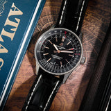 Shop Breitling Automatic 41mm Black Dial Black Leather Strap Watch for Men - A17326241B1P1 in USA