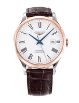 Longines Record Automatic Stainless Steel 18K Gold Watch for Men - L2.821.5.11.2 Buy Now By Longines