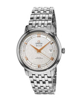 Shop Omega De Ville Prestige Co Axial Silver Dial Silver Steel Strap Watch for Men - 424.10.40.20.02.004 in USA