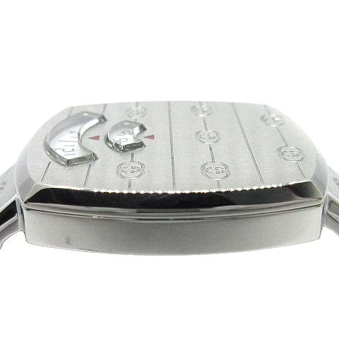 Shop Gucci Grip Quartz Silver Dial Silver Steel Strap Watch For Men - YA157501 in USA