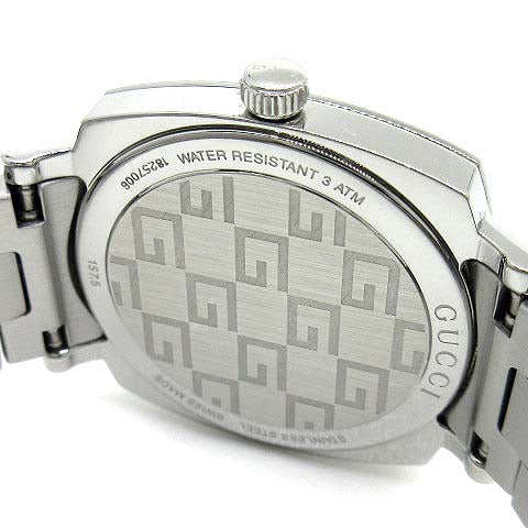 Shop Gucci Grip Quartz Silver Dial Silver Steel Strap Watch For Men - YA157501 in USA