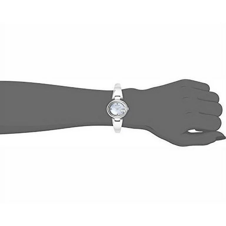 Gucci Guccissima Diamonds Mother of Pearl Dial Silver Steel Strap Watch For Women - YA134504 Buy Now By Gucci