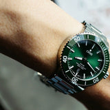 Oris Aquis Date Green Dial Silver Steel Strap Watch for Men - 0173377304157-0782405PEB Buy Now By Oris