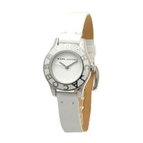 Shop Marc Jacobs Blade White Dial White Leather Strap Watch for Women - MBM1097 in USA