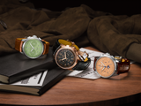 Breitling Premier B09 Chronograph 40 White Dial Brown Leather Strap Watch for Men - RB0930371G1P1