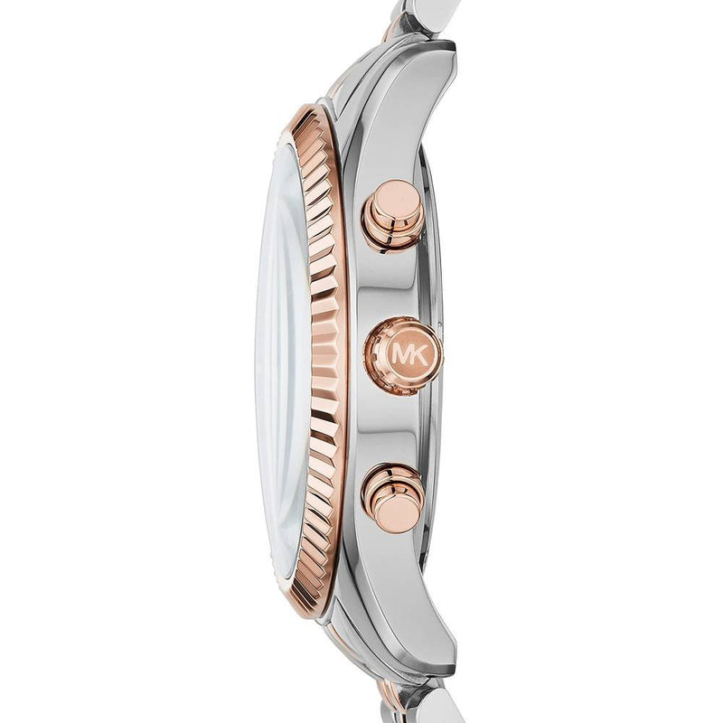 Michael Kors Lexington Blue Dial Two Tone Steel Strap Watch for Men - MK8412 Buy Now By Michael Kors