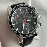 Tissot Supersport Chrono Black Dial Black Leather Strap Watch for Men - T125.617.16.051.00 Buy Now By Tissot