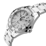 Shop Tag Heuer Aquaracer Diamonds White Dial Two Tone Steel Strap Watch for Women - WAY131H.BA0914 in USA