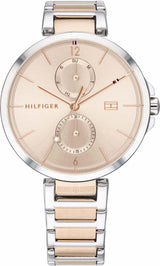 Shop Tommy Hilfiger Angela Chronograph Pink Dial Two Tone Steel Strap Watch for Women - 1782127 in USA