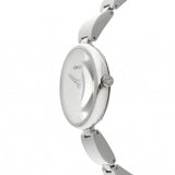 Shop Calvin Klein Wavy Silver Dial Silver Steel Strap Watch for Women - K9U23146 in USA