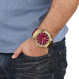 Salvatore Ferragamo F-80 Classic Red Dial Red Rubber Strap Watch for Men - SFHY02422 Buy Now By Salvatore Ferragamo