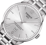 Tissot Chemin Des Tourelles Powermatic 80 Silver Dial Silver Steel Strap Watch For Men - T099.407.11.037.00