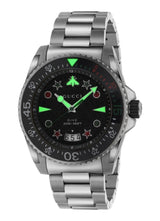 Gucci Dive Quartz Black Dial Silver Steel Strap Watch For Men - YA136221 Buy Now By Gucci