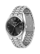 Hugo Boss Governer Black Dial Silver Steel Strap Watch for Men - 1513488 Buy Now By Hugo Boss