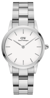 Daniel Wellington Iconic Link White Dial Silver Steel Strap Watch for Women - DW00100203 Buy Now By Daniel Wellington