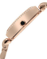 Emporio Armani Gianni T-Bar Analog Crystal Brown Dial Rose Gold Steel Strap Watch For Women - AR11407 Buy Now By Emporio Armani