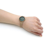 Daniel Wellington Petite Emerald Green Dial Gold Mesh Strap Watch For Women - DW00100479 Buy Now By Daniel Wellington
