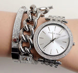 Michael Kors Darci Silver Dial Silver Stainless Steel Strap Watch for Women - MK3190 Buy Now By Michael Kors