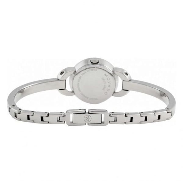 Movado Rondiro Diamonds Black Dial Silver Steel Strap Watch For Women - 0606798 Buy Now By Movado