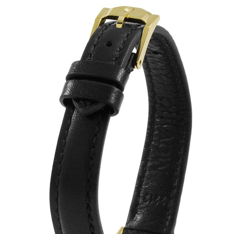 Movado Ultra Slim Black Dial Black Leather Strap Watch For Women - 0607095 Buy Now By Movado