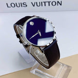 Movado Museum Classic Blue Dial Black Leather Strap Watch for Men - 0607197 Buy Now By Movado