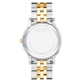Movado Museum Classic Diamonds Black Dial Two Tone Steel Strap Watch for Men - 0607202 Buy Now By Movado