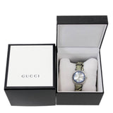 Gucci Grip Vintage Blue Dial Snakeskin Brown Leather Strap Watch for Women - YA152401